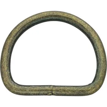 Organizér galanterie Pro Háčkování Sedlářský polokroužek 30 mm staromosaz Počet: 1 ks