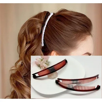 Ozdoba do vlasů Banánek do vlasů Britany dlouhý hnědý BB26A