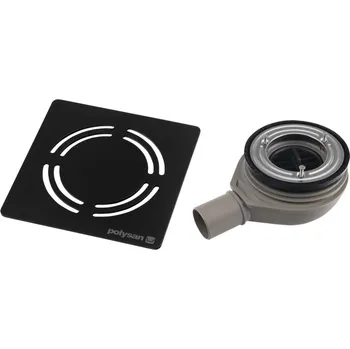 Sifon FLEXIA vaničkový sifon, průměr 90mm, DN40, krytka černá 17751