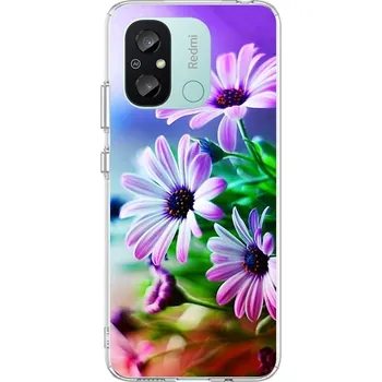 Pouzdro na mobilní telefon Kryt Xiaomi Redmi 12C Image pevný Fialové květy (obal neboli pouzdro na Xiaomi Redmi 12C)
