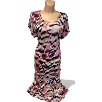 Dámské šaty Letní šaty KLAPTA, Barva Růžová, Velikost XXXL 54, Materiál 96% Viskoza 4% Lycra