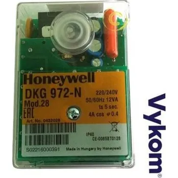 Příslušenství ke kotli Řídící a zapalovací automatika Honeywell-Satronic (Resideo) DKG 972-N, mod.28, Ts 5s