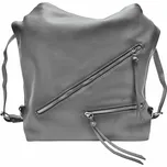 Velká středně šedá kabelka a batoh v jednom Eilyn