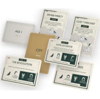 Příslušenství k deskovým hrám IV Studio Veiled Fate: Komunitní karty KS City + Age