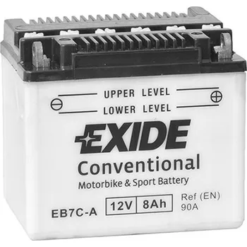 Auto-moto baterie Motobaterie Exide Bike Conventional 12V, 8Ah, EB7C-A
