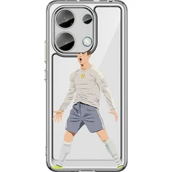 Pouzdro na mobilní telefon Kryt Xiaomi Redmi Note 13 Image pevný Fotbalista (obal neboli pouzdro na Xiaomi Redmi Note 13)