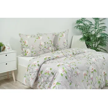 Povlečení Stanex Ložní povlečení bavlněné Magnolie (LS293) ROZMĚR: 140x200 cm + polštář (90x70 cm)