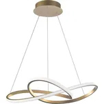 Zlaté kovové závěsné LED světlo Nova Luce Fusion 72 cm