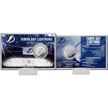 Sběratelský sportovní předmět Highland Mint Sběratelská Pamětní mince Tampa Bay Lightning NHL Team History Silver Coin Card Limited Edition od 5000