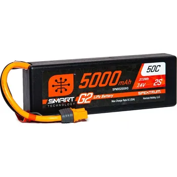 RC model letadla Spektrum Smart G2 LiPo 7.4V 5000mAh 50C HC IC3