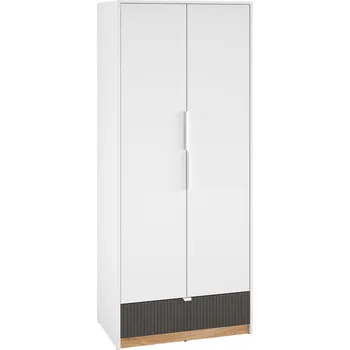 Šatní skříň Skříň šatní alpská bílá/dub castello TORINO 02