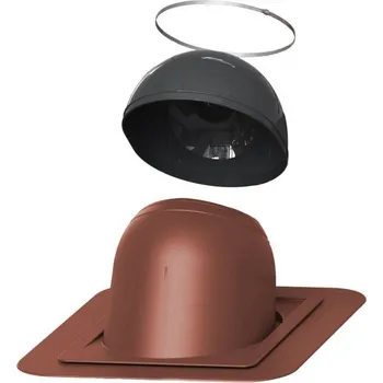 Komín VILPE (Finsko) Průchodový prvek pro kulaté komíny Barva: Červená, Průměr [mm]: Ø 200–265