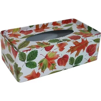 Úložný box Plechová krabička na tissue Podzim II