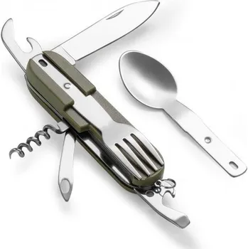 Multifunkční nůž Pentagon® Tactical Kempingové nářadí Olaf Pentagon®, Barva: Zelená / stříbrná