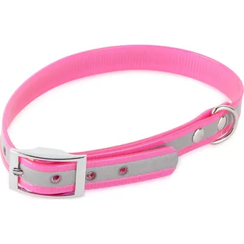 Obojek pro psa Firedog BioThane Obojek Basic REFLECT 19mm 45-53cm Barva: Růžová