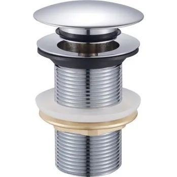 Sifon Umyvadlová výpusť 5/4" bez přepadu, velká zátka, chrom