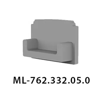 Průmyslové svítidlo MCLED Koncovka pro DG bez otvoru stříbrná ML-762.332.05.0