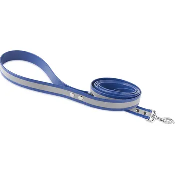 Vodítko pro psa FIREDOG BioThane Vodítko Reflect 25mm 3m s ručkou a D-kroužkem Barva: Modrá