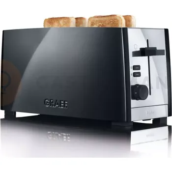 Toustovač Dvoukomorový toustovač, černý | GRAEF, TO 102