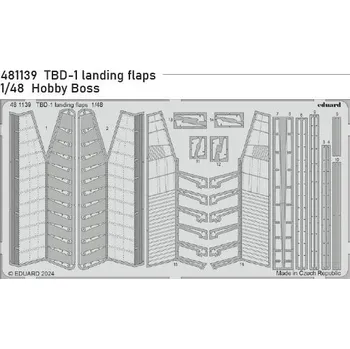 Plastikový model Eduard 1/48 TBD-1 landing flaps (HOBBY BOSS)