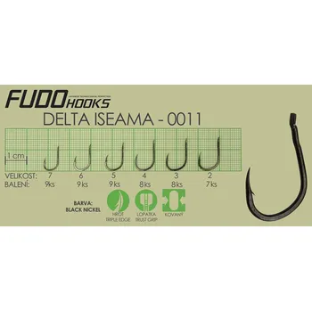 Rybářský háček Fudo Delta Iseama 3 (bal.8ks)
