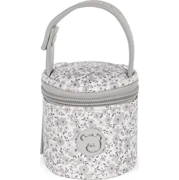 dudlíky Pouzdro na dudlík Pasito a pasito - Flower Mellow Grey Collection