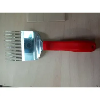 Odvíčkovací vidlička 21 jehel lomená s plastovou rukojetí (Odvíčkovací vidlička lomená)