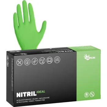 Espeon Rukavice NITRIL IDEAL světle zelené 3.5g 100ks Velikost: M
