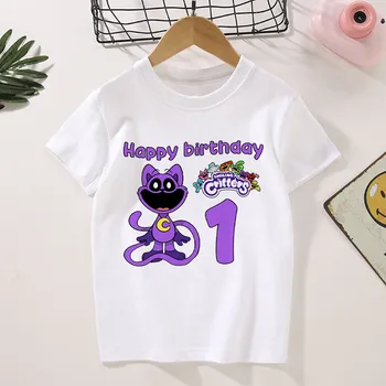 Smiling Critters Dětské narozeninové bílé tričko s číslovkou a potiskem na motivy oblíbených postaviček "Smiling Critters" (vel. 100 - 160) Barva: WXDW95, Velikost: 150