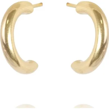 Náušnice Flamenco Mystique 14karátové Pozlacené Náušnice z Chirurgické Oceli, Zlatá Barva, Velikost 1,5x1 cm, Typ Zapínání Puzeta