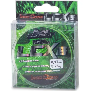 Iron Claw šňůra LCX8 150m 0,12mm zelená