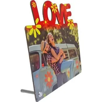 Rám na obraz Fotorámeček MDF 22x20 cm - LOVE - sublimace termotransfer