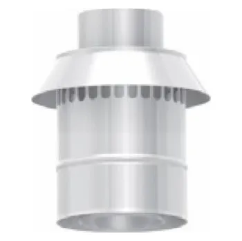 Kouřovod Jeremias Vertikální přívod vzduchu 80 / 125 x 250 mm lakovaný (TWIN35B080/125)