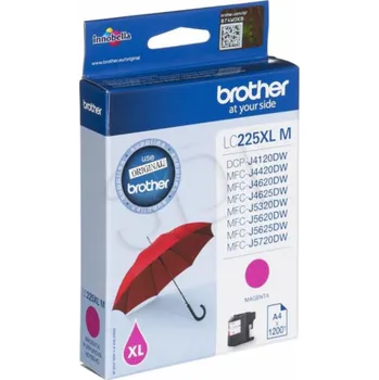 Počítačové příslušenství Originální inkoust Brother LC225XLM (purpurový)