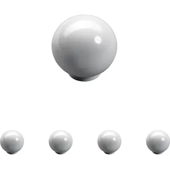 Nábytek Walteco Nábytkový knopek Rotan průměr 30 mm, plast, bílý Množství: 5 ks