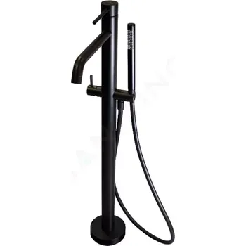 Vodovodní baterie Paffoni Light Vanová baterie do podlahy, s příslušenstvím, matná černá, LIG032NO