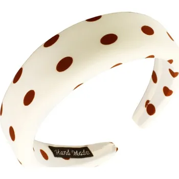 Čelenka Flamenco Mystique Čelenka Creamy Dots, Obvod 44 cm, Průměr 13,5 cm, Šířka 4 cm
