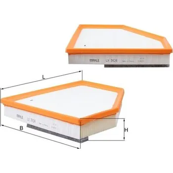 Vzduchový filtr Vzduchový filtr KNECHT LX 3424