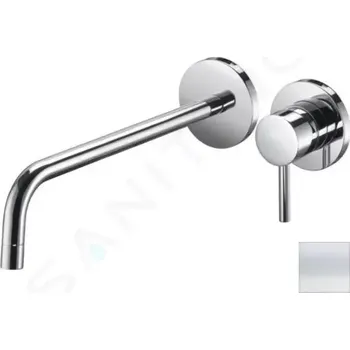 Vodovodní baterie Paffoni Light Umyvadlová baterie pod omítku s tělesem, 2-otvorová instalace, bílá mat, LIG006BO70