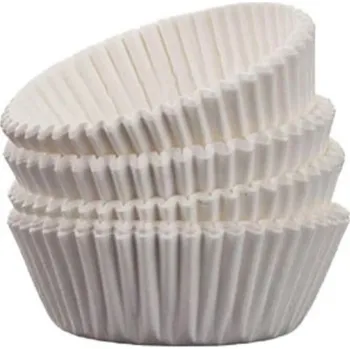Jednorázové nádobí Banquet Košíčky cukrářské bílé, 45x23 mm, 100 ks