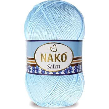 Příze Nako Saten Barva: modrá světlejší - 1820