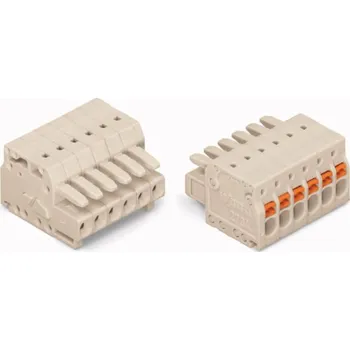 Zásuvka Wago MCS-MINI, 10-pólová, světle šedá, rozteč 3,5 mm (2734-110)