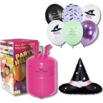Balónek Helium a sada balónků - mix - čarodějnice - 7 ks - Halloween