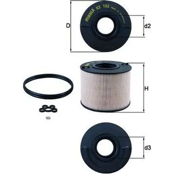 Palivový filtr palivovy filtr MAHLE KX 192D