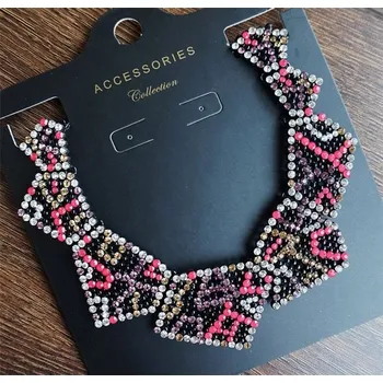 Náhrdelník Flamenco Mystique Náhrdelník s křišťálovou hvězdou, délka 43 cm, šířka 5 cm