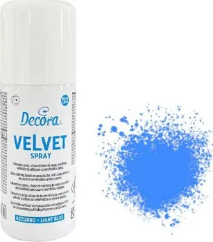 Potravinářské barvivo Decora Velvet sprej modrý 100 ml