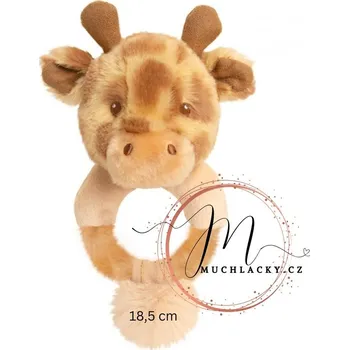 Hračka pro nejmenší Keel Toys chrastítko ŽIRAFA se zábavnými růžky
