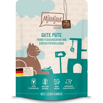 Krmivo pro kočku MjAMjAM Quetschie čistý požitek z masa, čisté krůtí maso 6 × 300 g