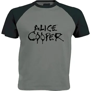 Pánské tričko šedo černé triko Alice Cooper