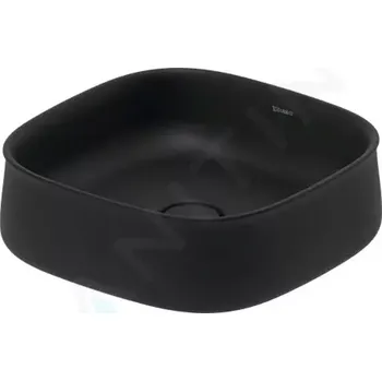 Umyvadlo Duravit Zencha Umyvadlo na desku 42x42 cm, bez přepadu, DuraCeram, antracit mat, 2373421379